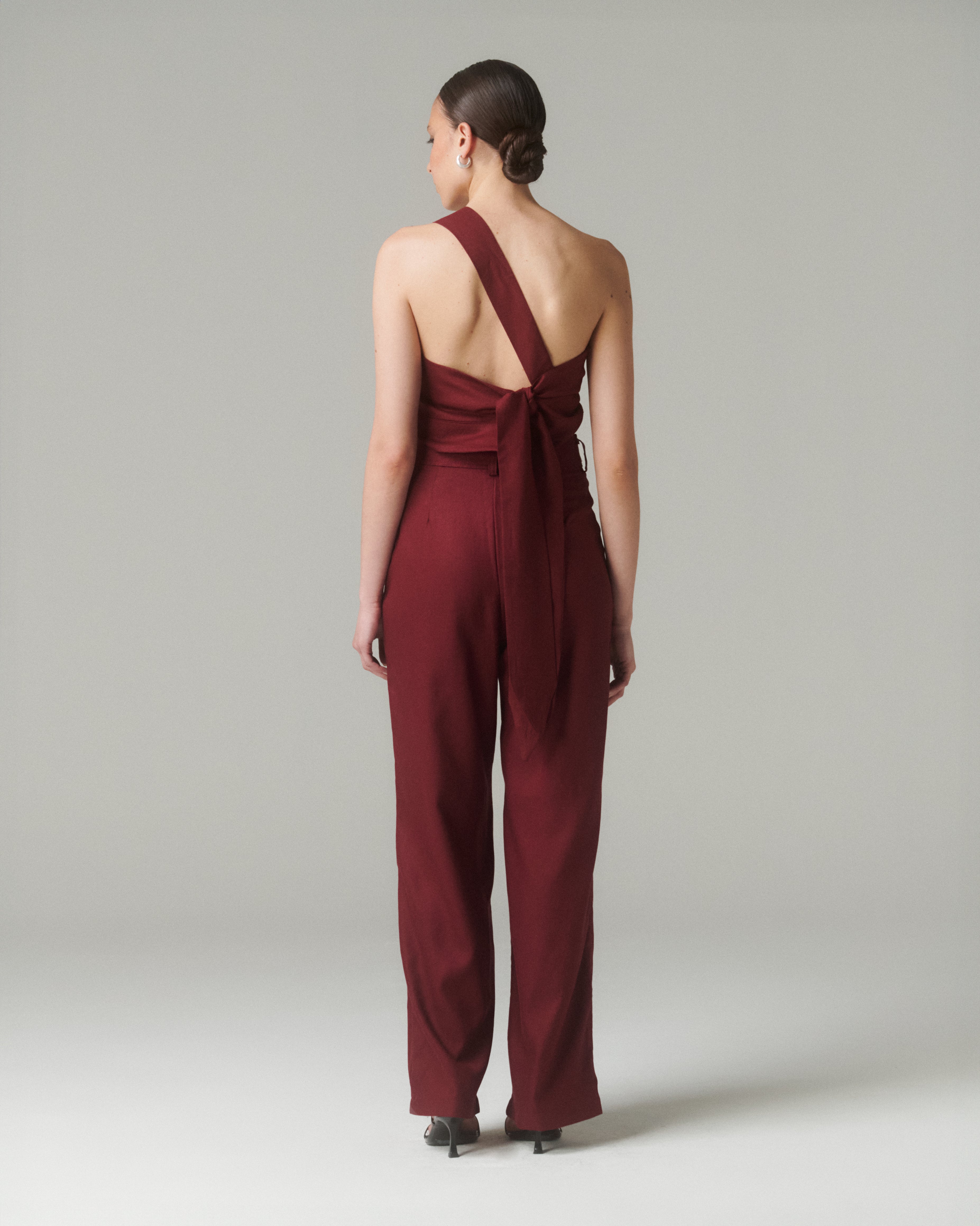 Pantalón Emma Burdeo