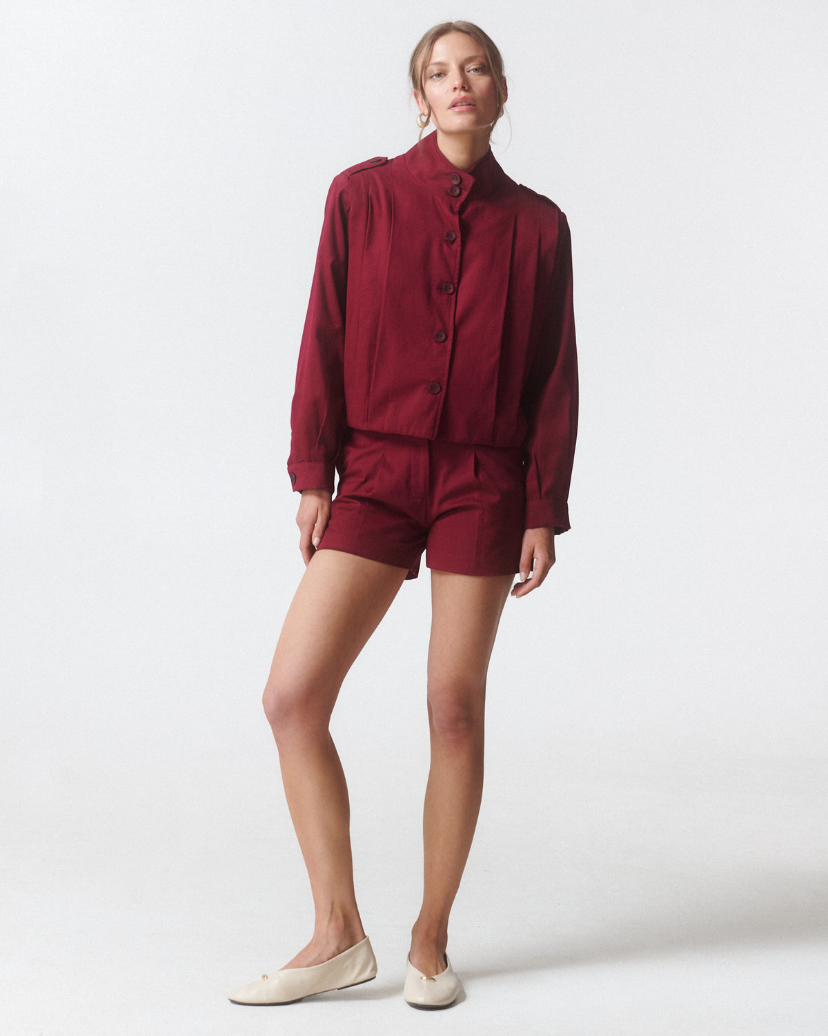 Chaqueta Bruna Burdeo