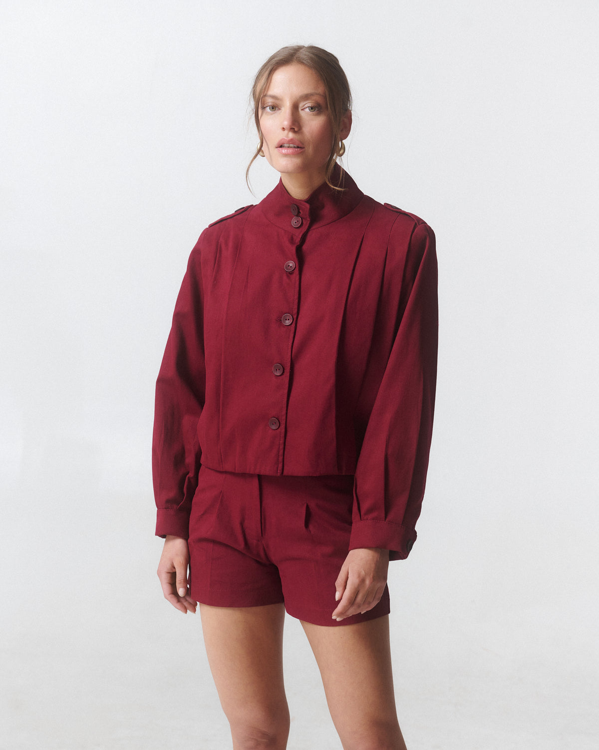 Chaqueta Bruna Burdeo