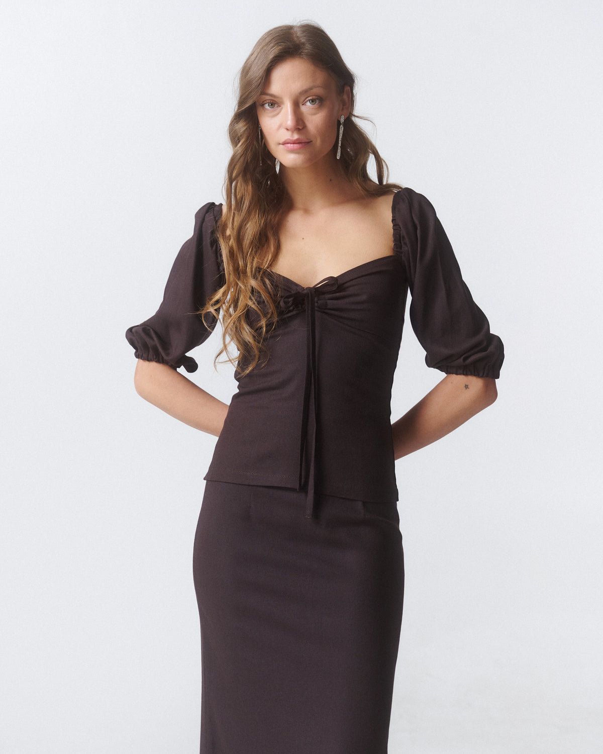 Blusa Sara Café