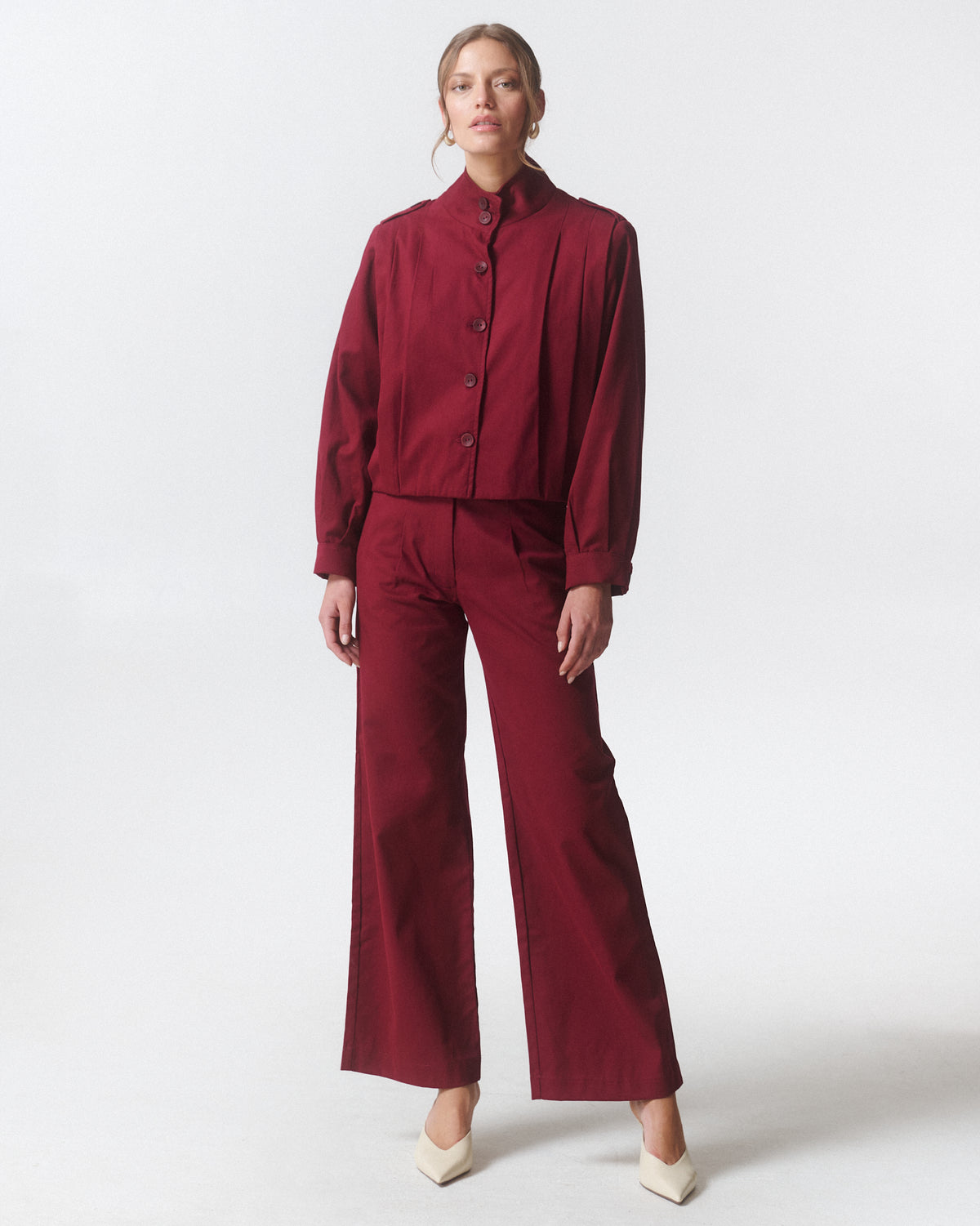 Pantalón Alba Burdeo