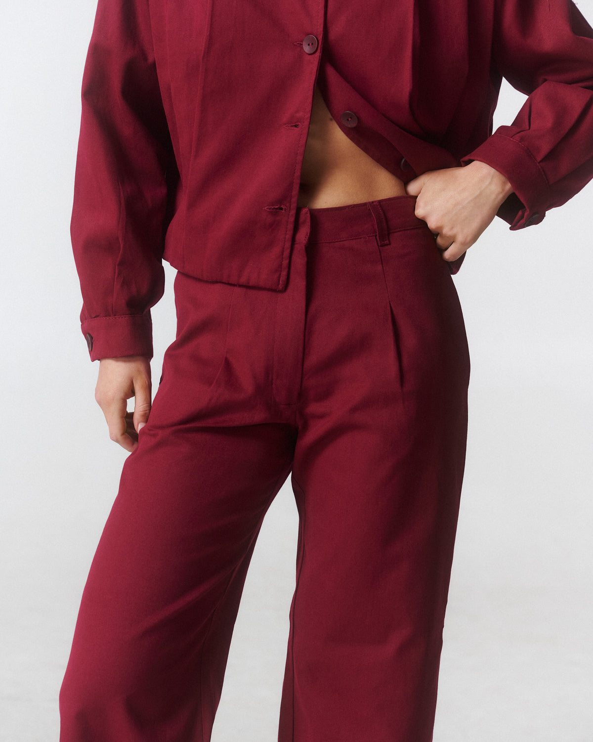 Pantalón Alba Burdeo