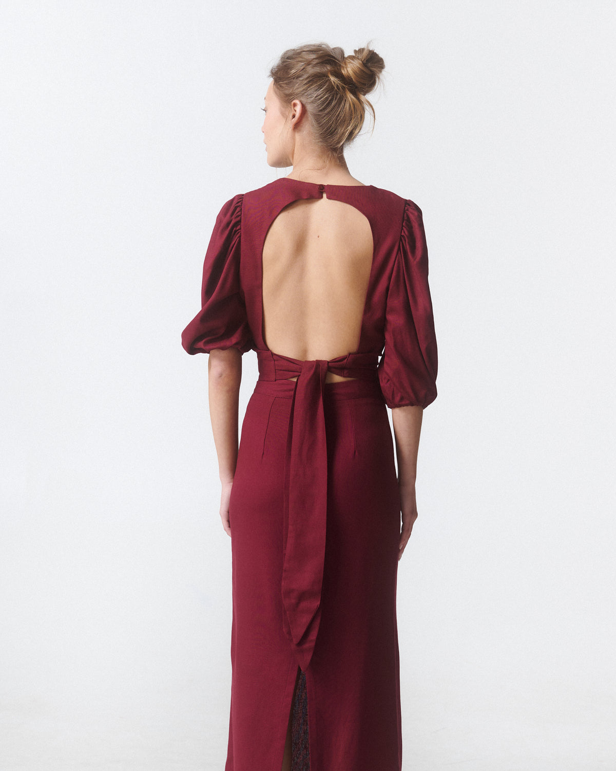 Blusa Aura Burdeo