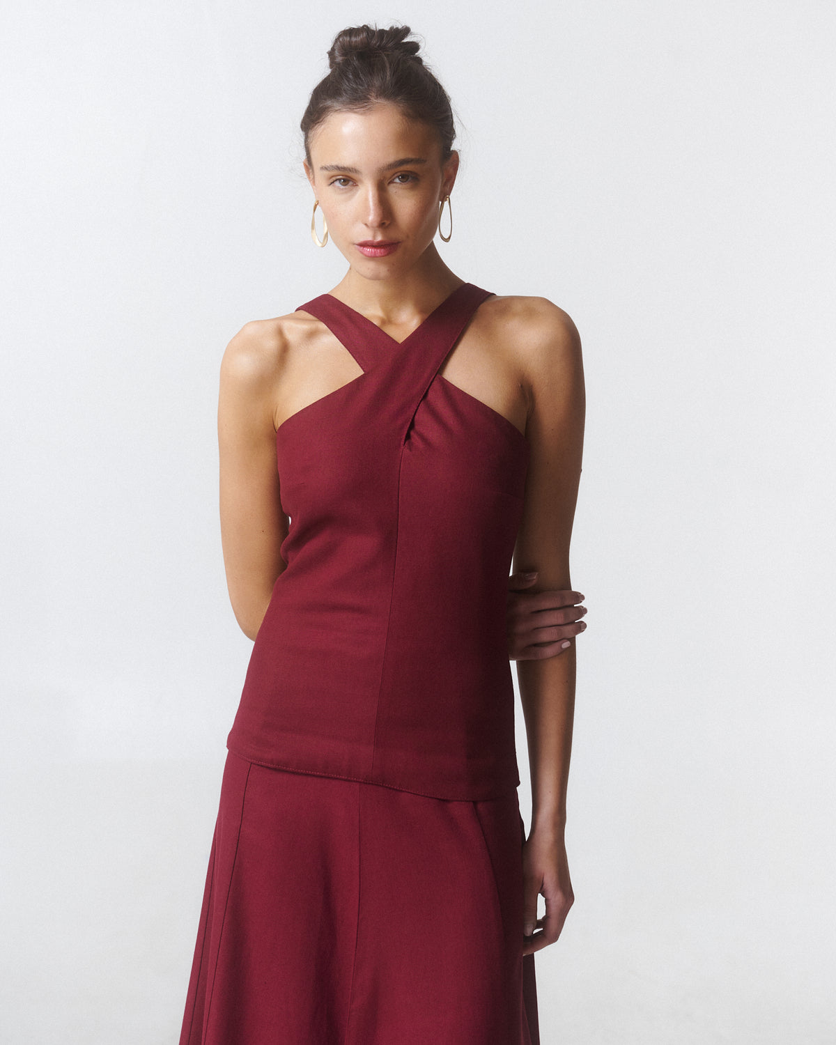Blusa Mar Burdeo
