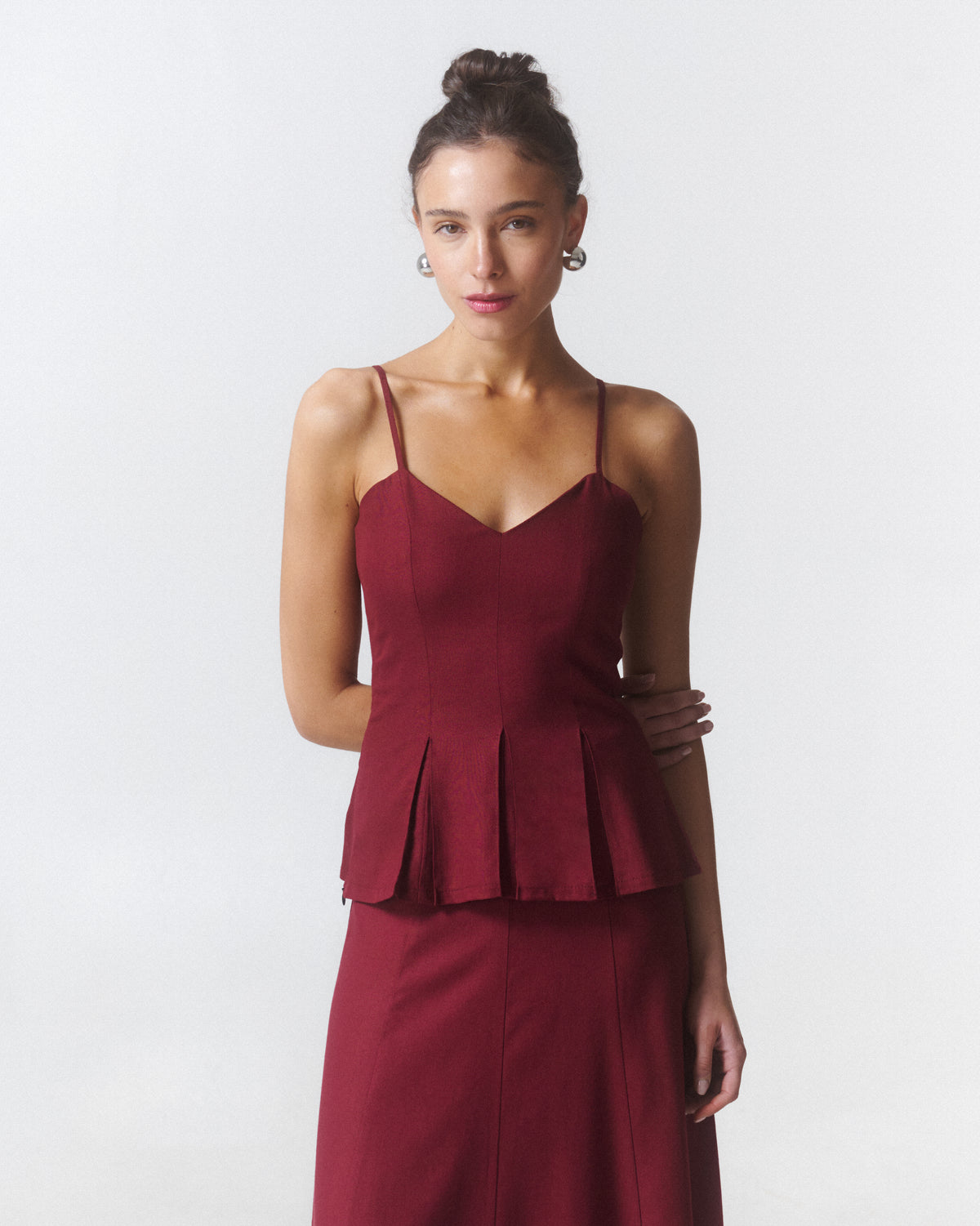 Blusa Estel Burdeo